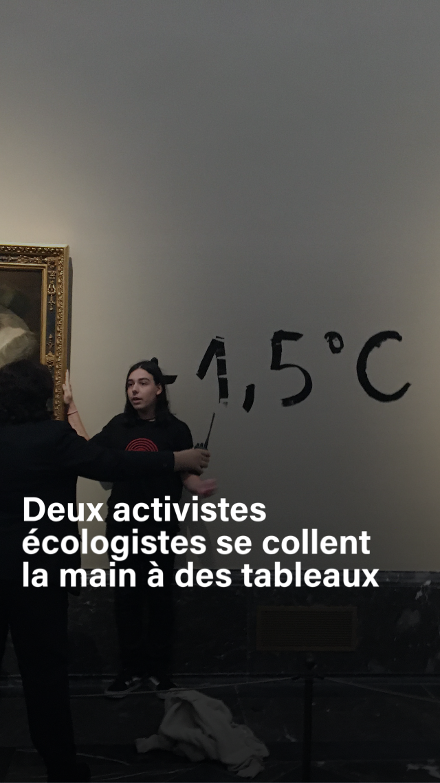 Musée du Prado : action des militants de Futuro Vegetal