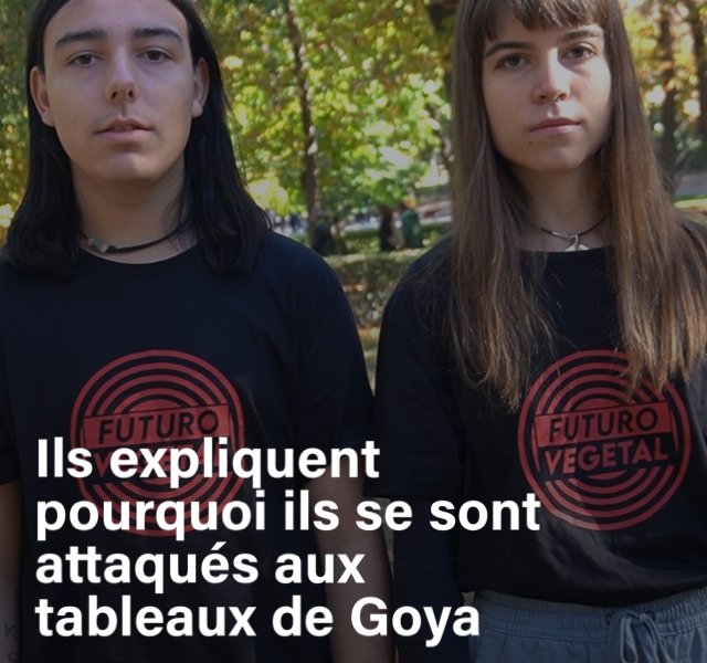 Ils expliquent pourquoi ils se sont attaqués aux tableaux de Goya dans le musée du Prado, à Madrid