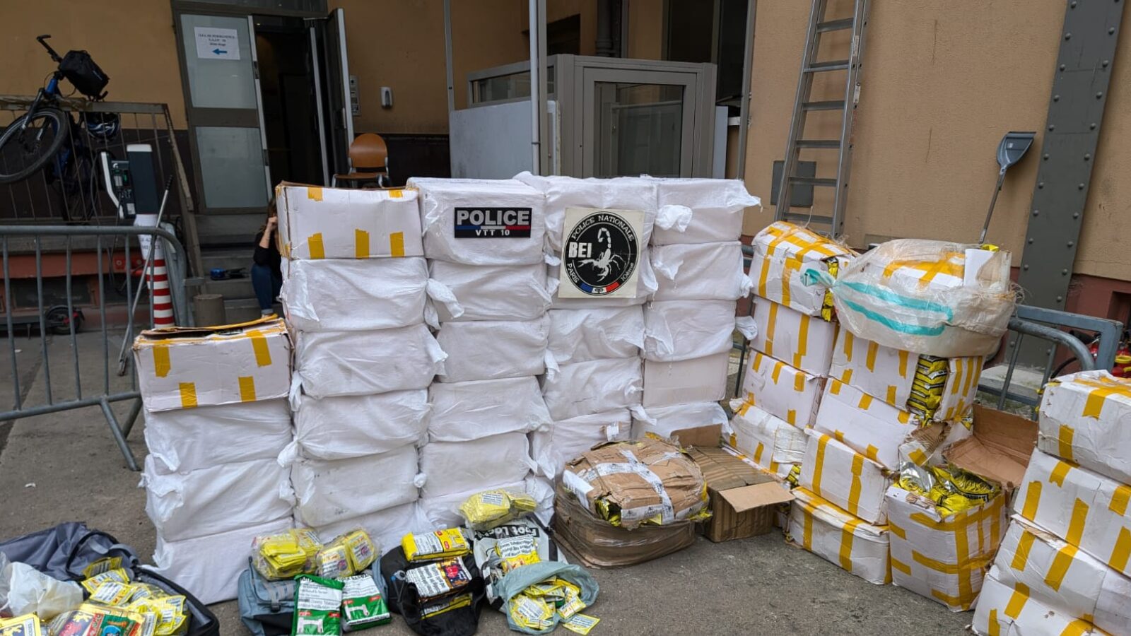 1000 kg de tabac à chiquer saisis en Seine-Saint-Denis © Prefecture de Police / FB